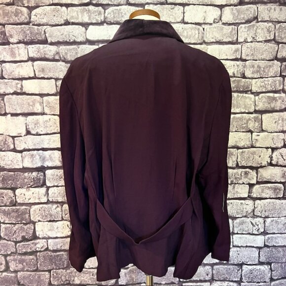 Dani Max Purple Button Down Long Sleeve Jacket Size 24WP - Picture 6 of 9